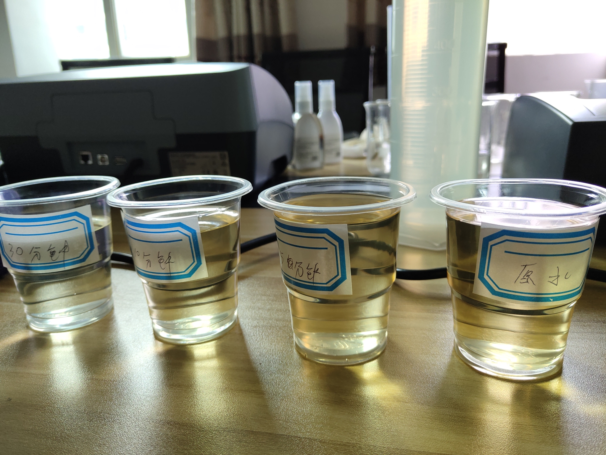 養牛廠污水處理臭氧脫色實驗